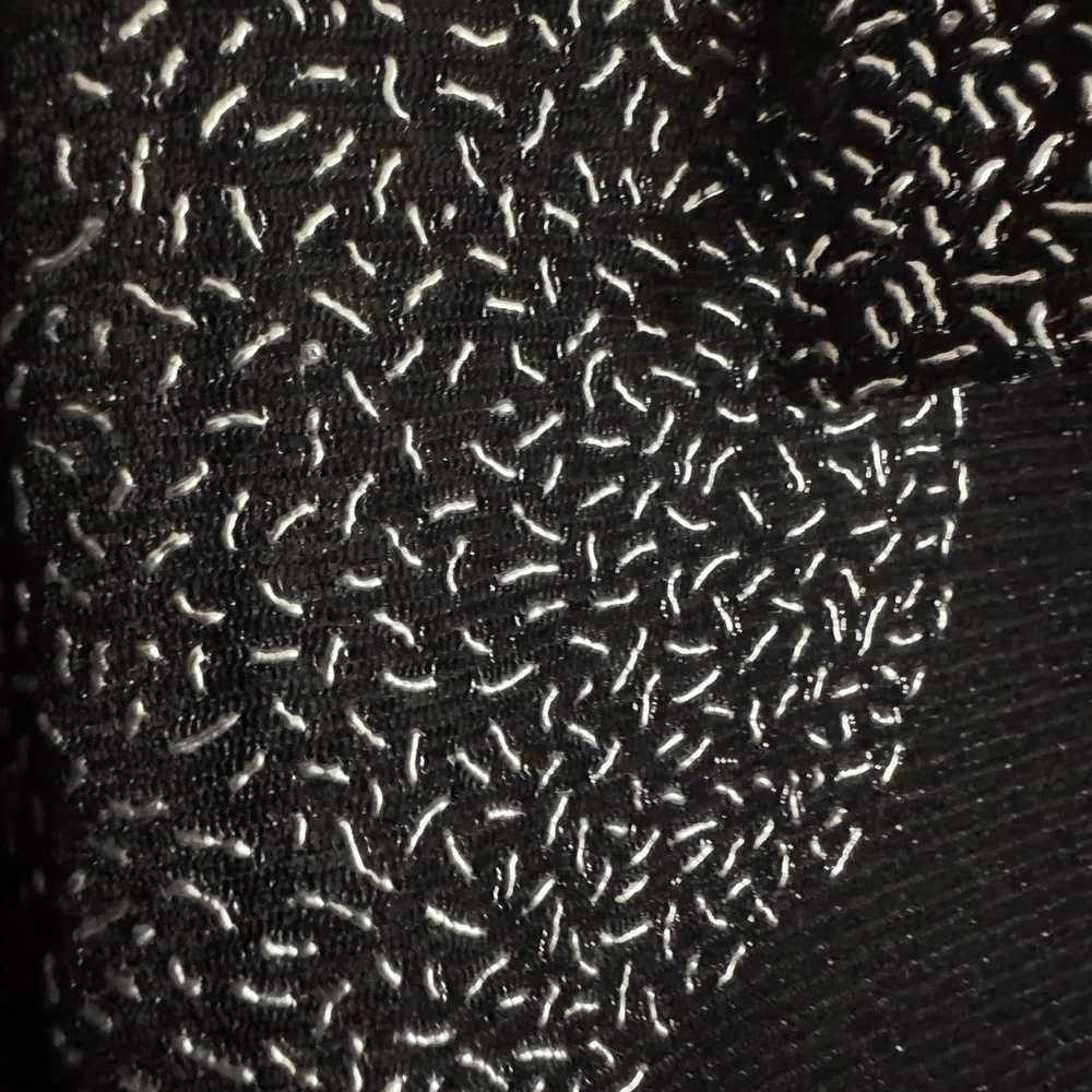 Berek Sheer Black Silver Dots Oversized Art To Wear Sheer Friends Shirt Topper M - Picture 5 of 6